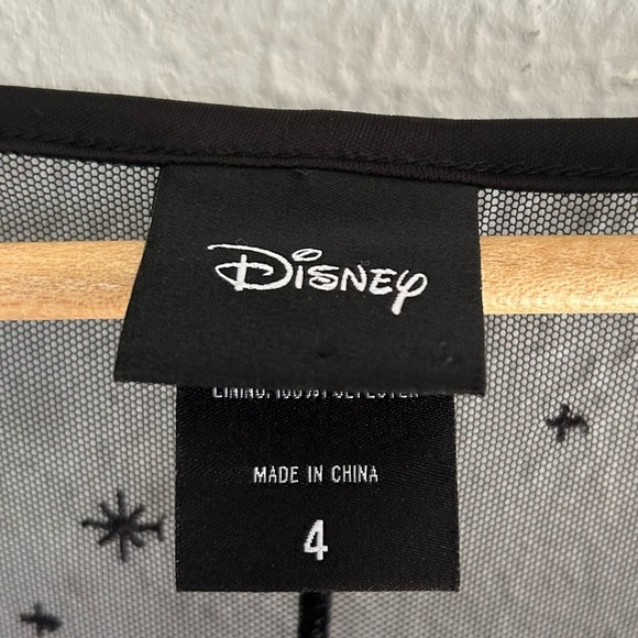 Torrid Disney Minnie Mouse Maxi Sheer Mesh Layering Dress Sz 4 Black - Picture 6 of 7